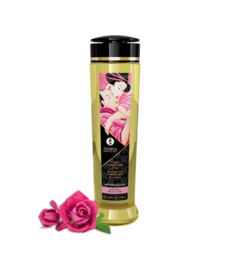 Shunga Erotic Massage Oil - Rose - 8 fl oz / 240 ml