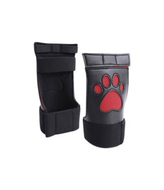Ouch! by Shots Neoprene Puppy Paw Gloves - Red