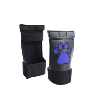 Ouch! by Shots Neoprene Puppy Paw Gloves - Blue