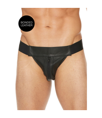 Ouch! by Shots Plain Front With Zip Jock - S/M