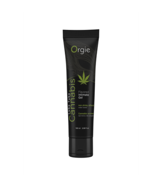 Orgie Lube Tube Cannabis - Waterbased Lubricant - 3 fl oz / 100 ml