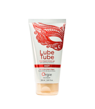 Orgie Lube Tube Hot - Waterbased Lubricant with a Warming Effect - 5 fl oz / 150 ml