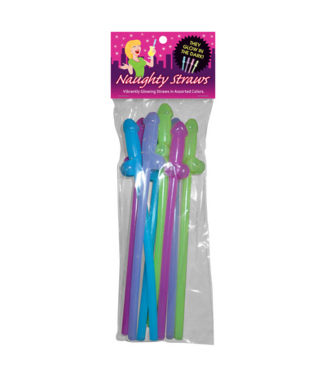 Glow-in-the-Dark Naughty Straws