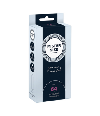 Mister Size Pure Feel - Condoms 64 mm - 10 Pack