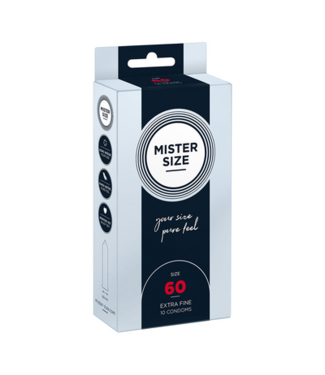 Mister Size Pure Feel - Condoms 60 mm - 10 Pack