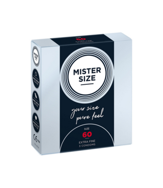 Mister Size Pure Feel - Condoms 60 mm - 3 Pack