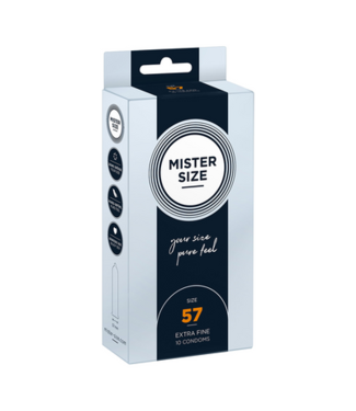 Mister Size Pure Feel - Condoms 57 mm - 10 Pack