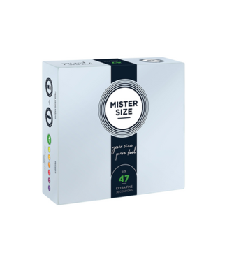 Mister Size Pure Feel - Condoms 47 mm - 36 Pack