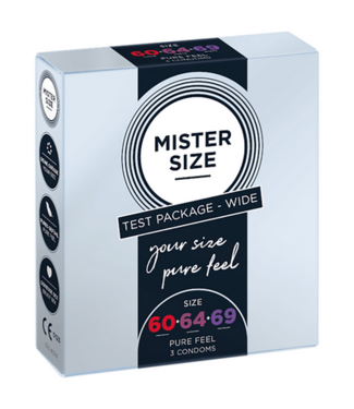 Mister Size Pure Feel - Condoms 60, 64, 69 mm - 3 Pieces