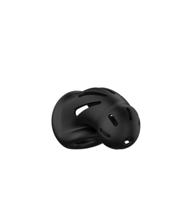 Model 27 - Ultra Soft Silicone Chastity Cage - Black