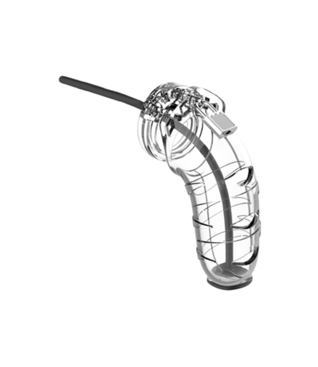 Model 17 Chastity Cock Cage with Urethral Sounding - 5.5 / 14 cm