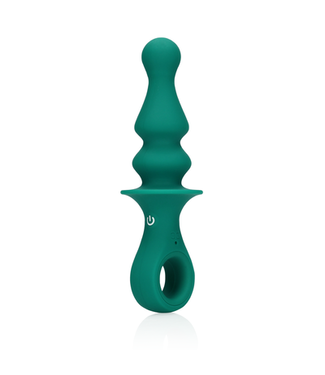 Loveline by Shots Pawn Shaped Anal Vibrator - Peacock Plume