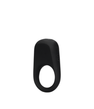 Loveline by Shots Vibrating Cock Ring - Licorice Black