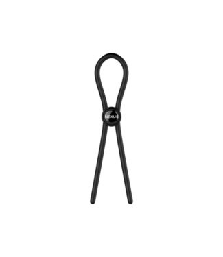 Nexus Forge - Single Adjustable Lasso Silicone Cock Ring - Black
