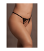 Le Désir by Shots Cloé - Thong with Open Crotch, Adjustable Sliders and Golden Details - Plus Size