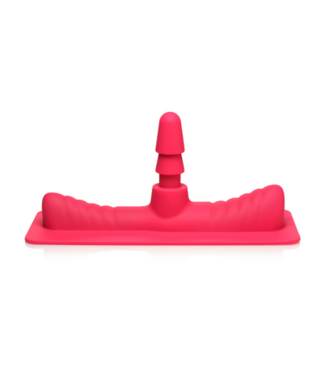 XR Brands Saddle Adapter with Dildo - Pink/Flesh