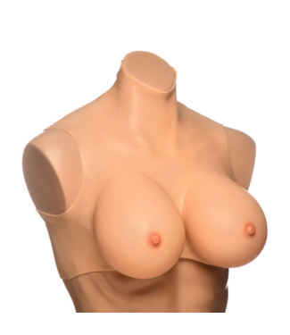 XR Brands Perky Pair G-Cup Silicone Breasts - Flesh