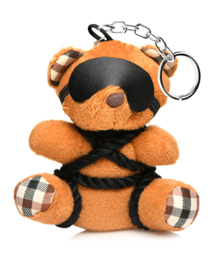 XR Brands Rope Teddy Bear Keychain - Brown