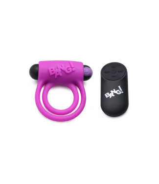 XR Brands Silicone Cockring and Bullet with Remote Control