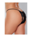 Allure Lace Panty with Open Back and Bow Detail - One Size