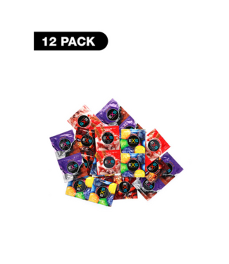 EXS EXS Mixed Flavored - Condoms - 12 Pieces