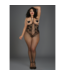 Dreamgirl Open-Cup Bodystocking - Plus Size - Black