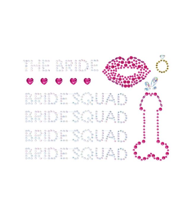 Leg Avenue Bride Squad Bodyjewels Sticker