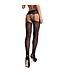 obsessive Obsessive - Garter Stockings S206 Zwart S/M/L