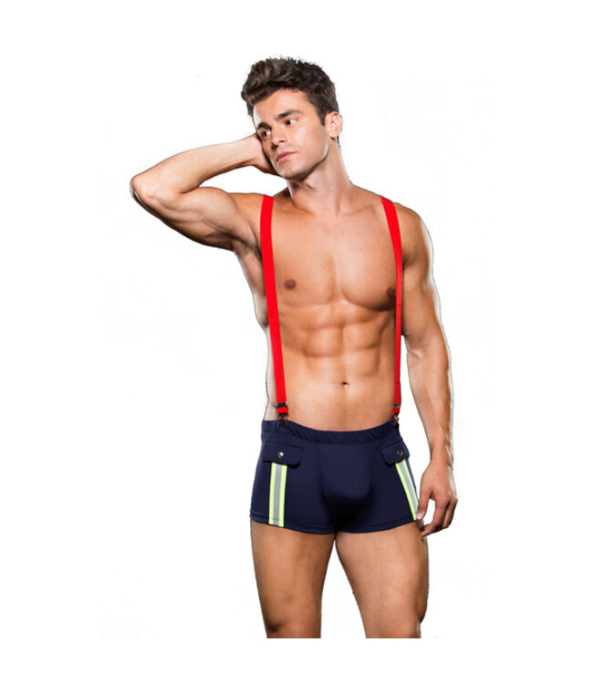 Envy - Fireman Bottom with Suspenders 2 Pc L/XL