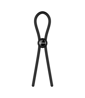 Nexus Nexus - Forge Single Adjustable Lasso Silicone Cock Ring Zwart