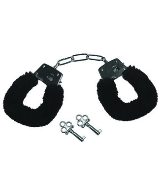 Sportsheets Sportsheets - Sex & Mischief Furry Handcuffs Black