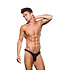 ENVY Envy - Microfiber Lowrise Zip Thong M/L Black