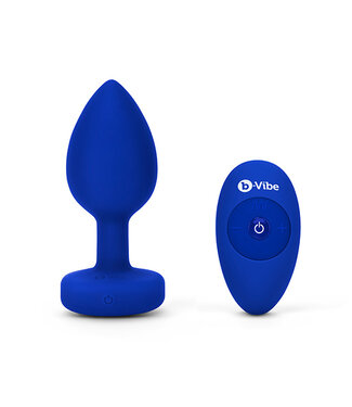 B-Vibe B-Vibe - Vibrerende Juwelen Plug L/XL Navy