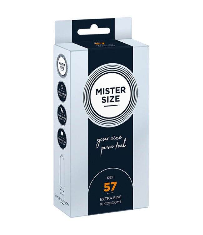 Mister Size - 57 mm Condooms 10 Stuks