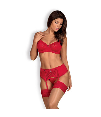 obsessive Obsessive - Jolierose 3 st. Set Rood S/M