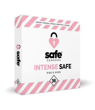 Safe SAFE - Condooms Intense Safe Ribs & Nobs (36 stuks)