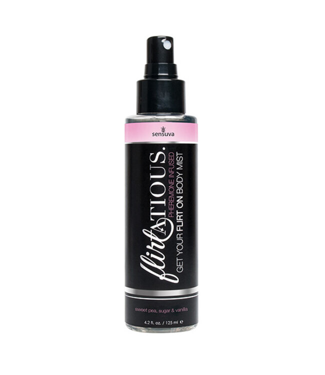 Sensuva - Flirtatious Feromonen Body Mist Vanille Suiker & Pronkerwt 125 m