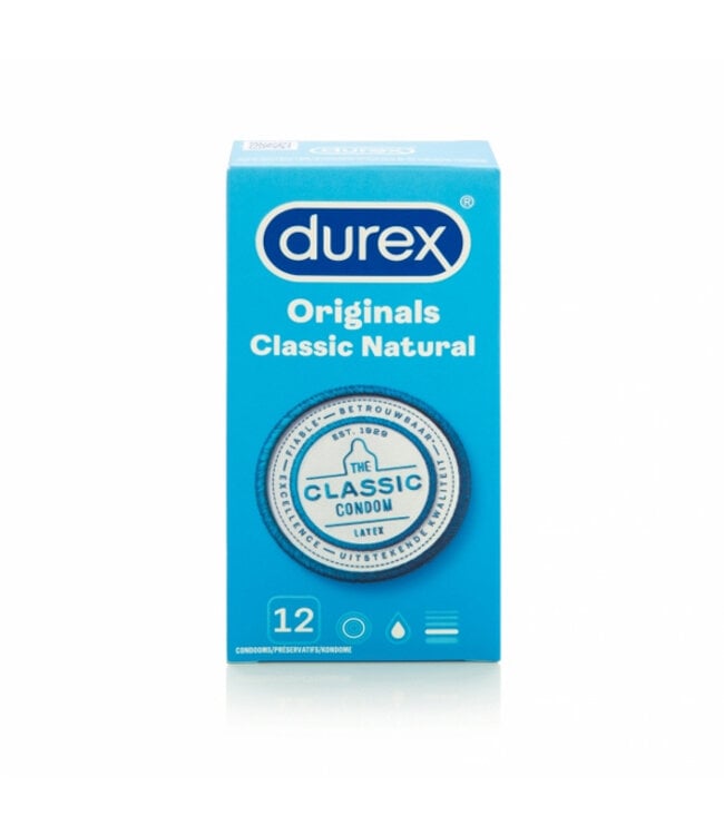 Durex - Originals Classic Natural Condooms 12 st.