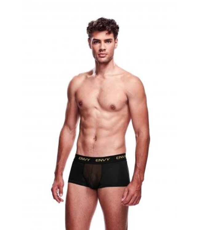 Envy Transparante Mesh Herenshort - Zwart