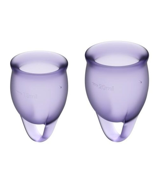 Satisfyer Feel Confident Menstruatie Cups - Lila