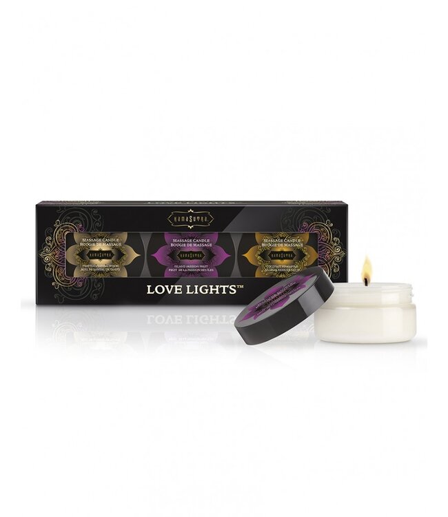 Kamasutra - Love Lights Massage Candles 3 pcs.