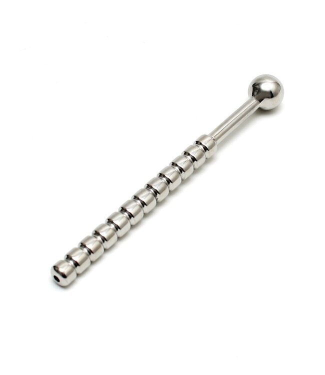 Rimba - Ribbed Urethral plug hollow Ø 10 mm