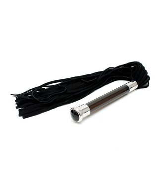 Rimba Rimba - Suede Flogger with glass handle and crystal