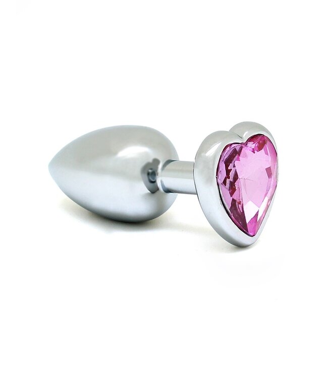 Rimba - Buttplug KLEIN met kristal in Hartvorm (unisex)