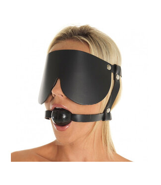 Rimba Rimba - Mondknevel met rubber bal en oogmasker