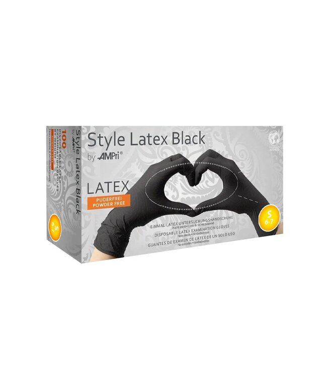 Rimba Latex Play - Latex Wegwerphandschoenen (100 stuks) - Zwart