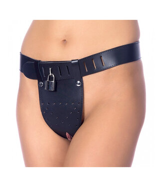 Rimba Rimba - Kuisheid slip met twee gaten in het kruis, incl. hangslot