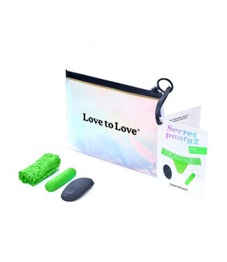 Rimba Love to Love - Secret Panty 2 - Panty Vibrator met Afstandsbediening - Groen