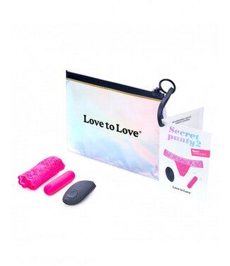 Rimba Love to Love - Secret Panty 2 - Panty Vibrator met Afstandsbediening - Roze