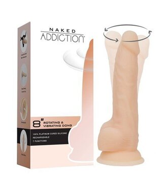 Rimba Naked Addiction Rotating & Vibrating Dong